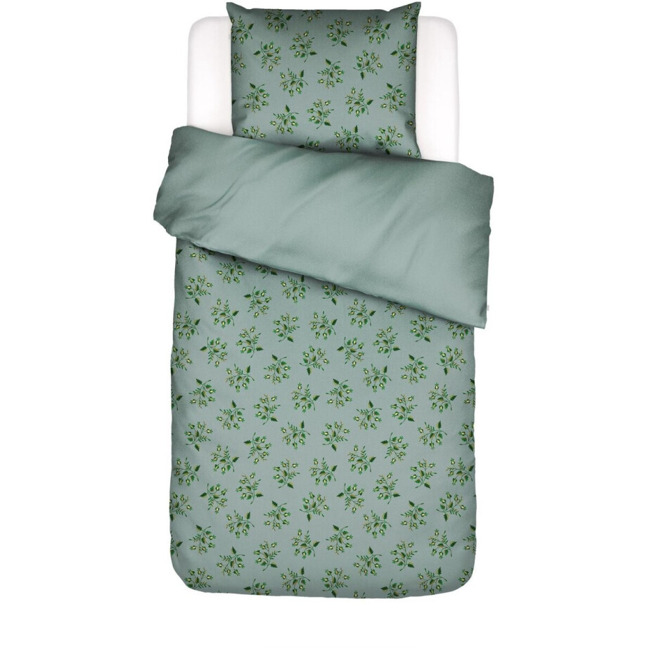 Essenza Jolien Dekbedovertrek Surf green - Eenpersoons – 140x200/220 cm afbeelding 1