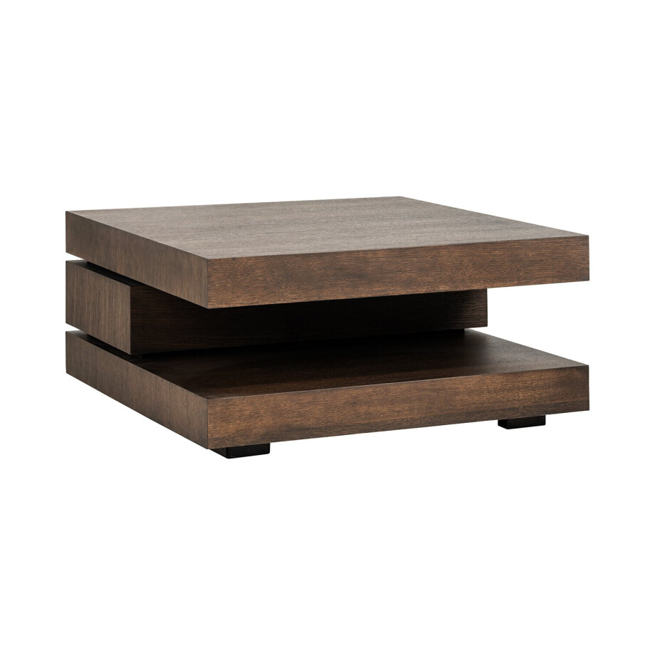 Richmond Vierkante Salontafel 'Oakura' 90cm, kleur Bruin afbeelding 1