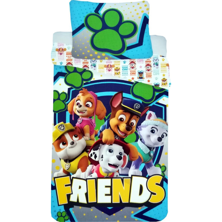 Paw Patrol Friends - Dekbedovertrek - Eenpersoons - 140 x 200 cm afbeelding 1