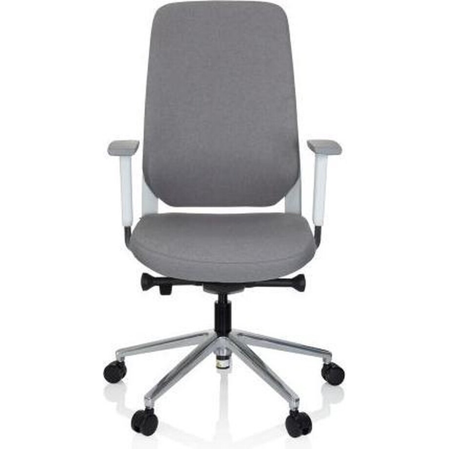 Bureaustoel - Met Armleuning - Stof - Grijs - Ergonomisch afbeelding 1