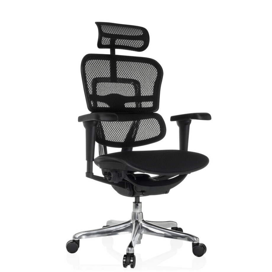 ERGOHUMAN ULTRA F GEN2 stof / netstof - Luxe directiestoel Zwart ERGOHUMAN ULTRA F GEN2 stof / netstof - Luxe directiestoel Zwart afbeelding 1