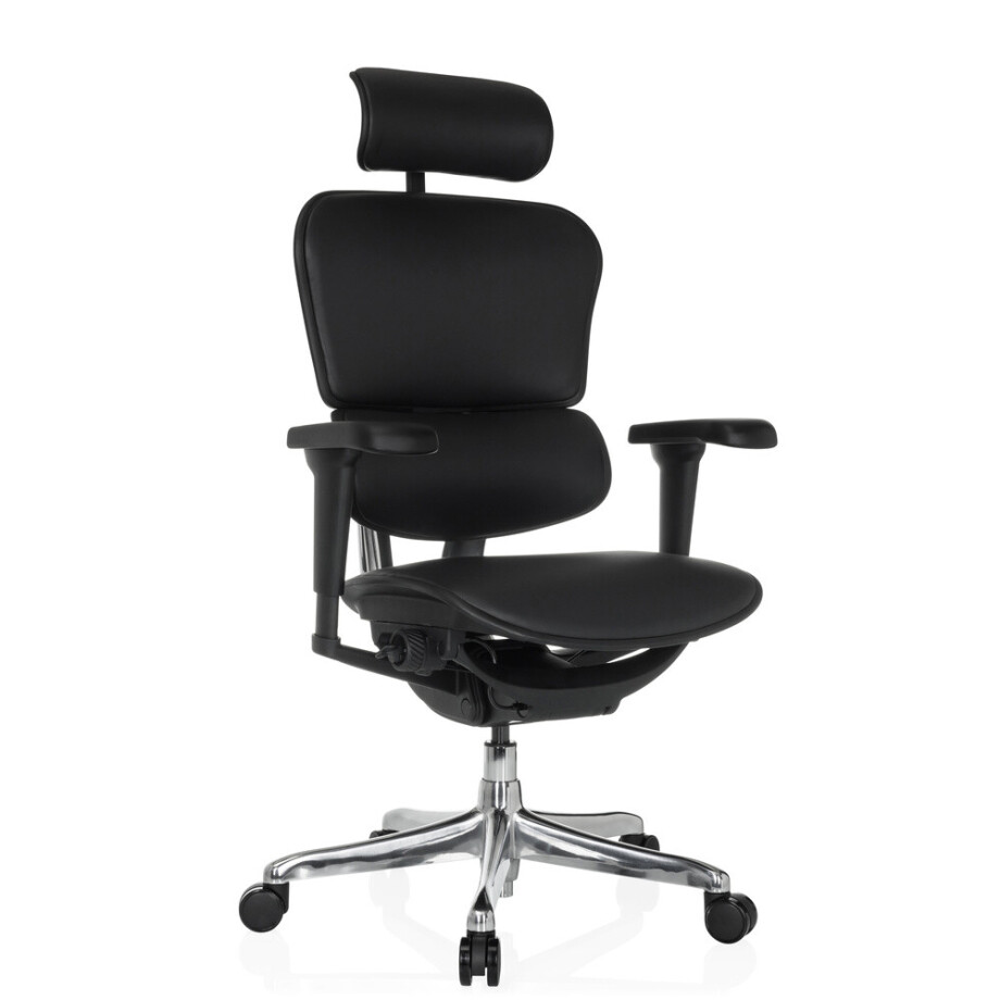 ERGOHUMAN ULTRA L GEN2 | Leder - Luxe directiestoel Zwart ERGOHUMAN ULTRA L GEN2 | Leder - Luxe directiestoel Zwart afbeelding 1