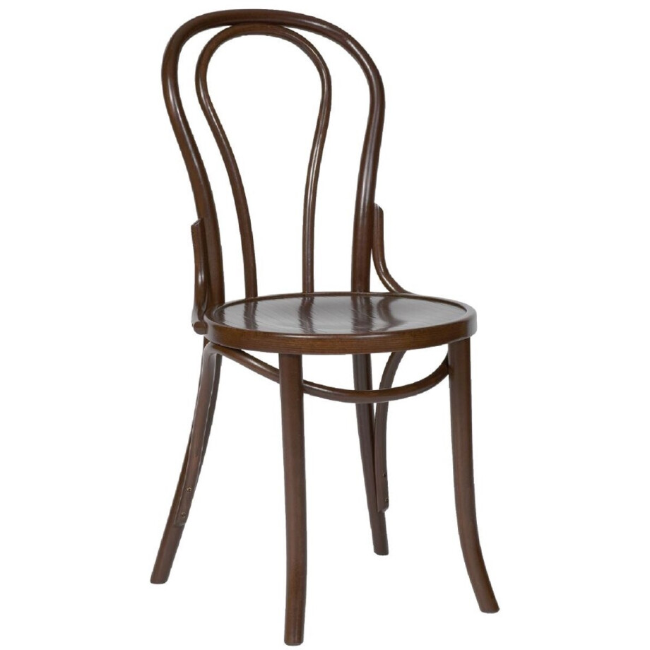 Fameg Buighouten Bistrostoelen Walnootkleur (2 Stuks) - Fameg CF139 afbeelding 1
