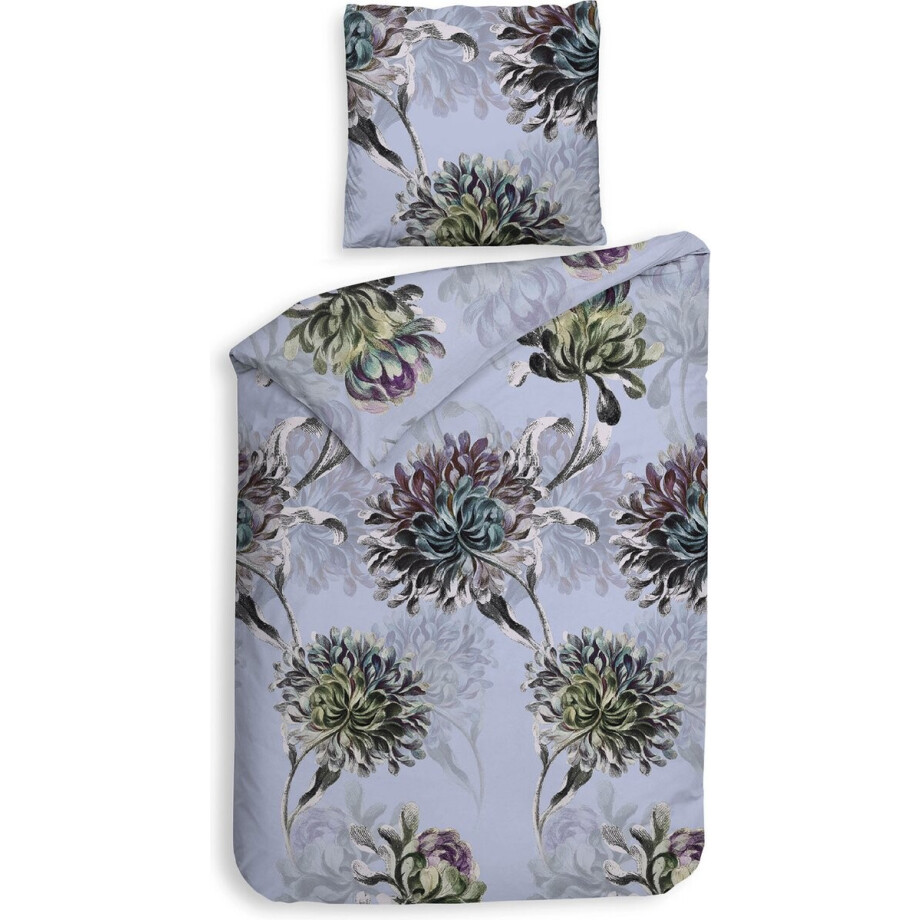 Heckett & Lane Flanel Dekbedovertrek Bing (Frost Blue) - 140x200/220 cm afbeelding 1