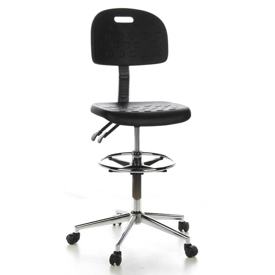 Werkkruk deluxe TOP WORK 23 (extra hoog- 85 cm) hjh OFFICE Werkkruk deluxe TOP WORK 23 (extra hoog- 85 cm) hjh OFFICE afbeelding 1
