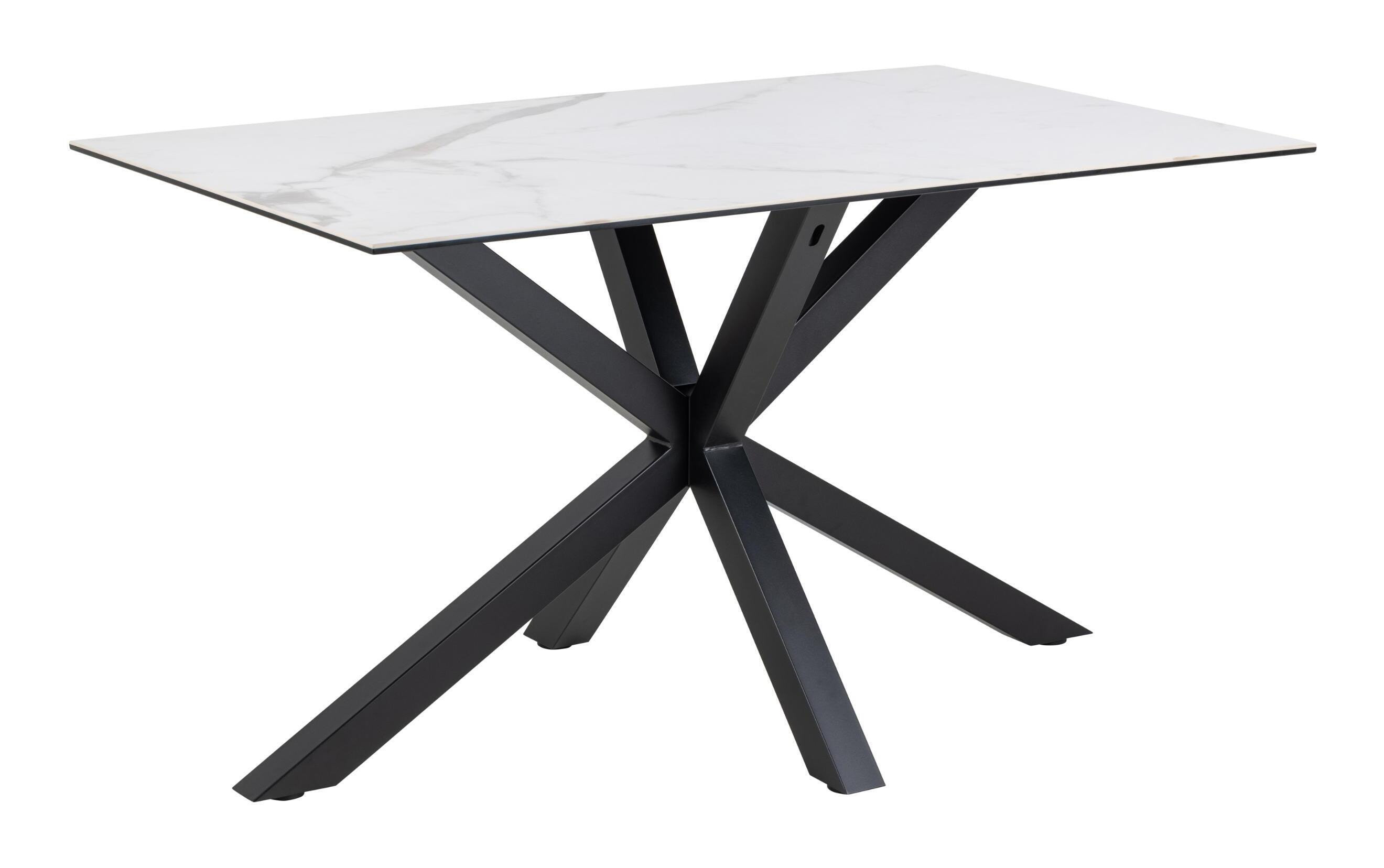 Bendt Eettafel 'Line' Keramiek, 135 x 80cm, kleur Wit afbeelding 1