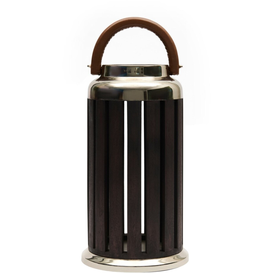 Riviera Maison Windlicht Donkerbruin - Arvada Kaarsenhouder groot - ijzer, Hout - (ØxH) 24x43 Riviera Maison Windlicht Donkerbruin - Arvada Kaarsenhouder groot - ijzer, Hout - (ØxH) 24x43 afbeelding 1