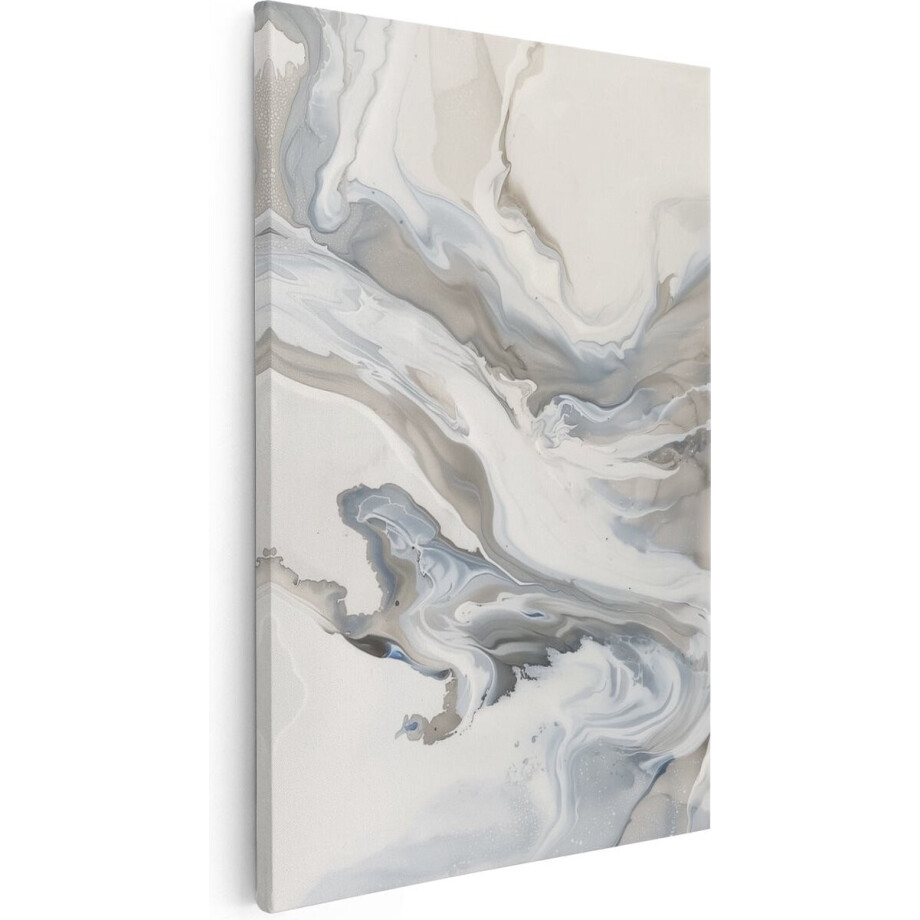 Artaza Canvas Schilderij Abstract - 40x60 cm - Wanddecoratie Marmer - Muurdecoratie Woonkamer - Schilderijen Op Canvas afbeelding 1
