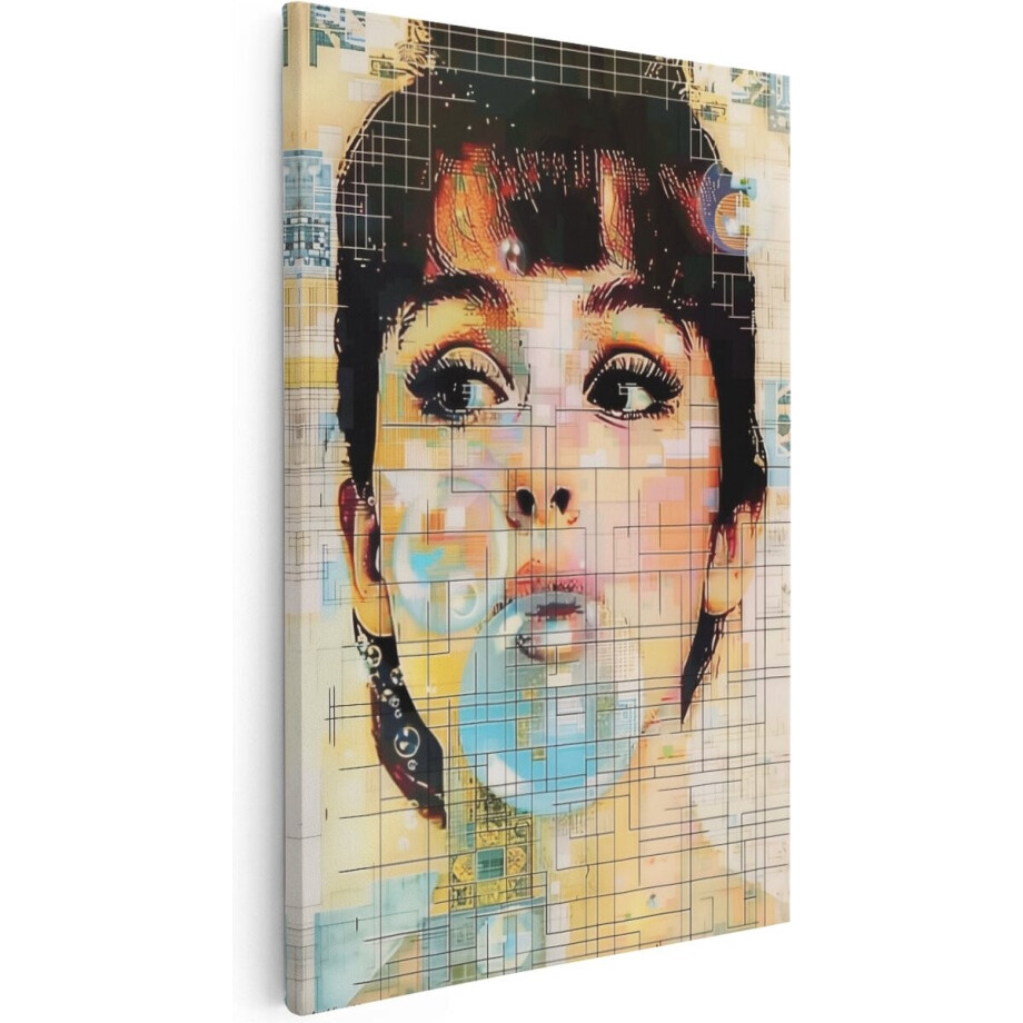 Artaza Canvas Schilderij Het is een Kunstwerk van het Gezicht van een Vrouw - 60x90 - Muurdecoratie - Foto Op Canvas - Canvas Print Artaza Canvas Schilderij Het is een Kunstwerk van het Gezicht van een Vrouw - 60x90 - Muurdecoratie - Foto Op Canvas - Canvas Print afbeelding 1