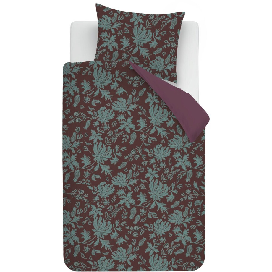 Beddinghouse Holly dekbedovertrek - Eenpersoons - 140 x 200/220 cm - Donkerrood Beddinghouse Holly dekbedovertrek - Eenpersoons - 140 x 200/220 cm - Donkerrood afbeelding 1