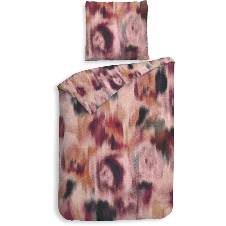Heckettlane Dekbedovertrek Jolijn - Katoen - 140x200-220 cm - Eenpersoons - Rood afbeelding 1