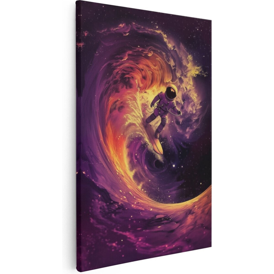 Artaza Canvas Schilderij Astronaut - 60x90 cm - Wanddecoratie Ruimte - Muurdecoratie Sterrenstelsel - Schilderijen Op Canvas Galaxy Artaza Canvas Schilderij Astronaut - 60x90 cm - Wanddecoratie Ruimte - Muurdecoratie Sterrenstelsel - Schilderijen Op Canvas Galaxy afbeelding 1