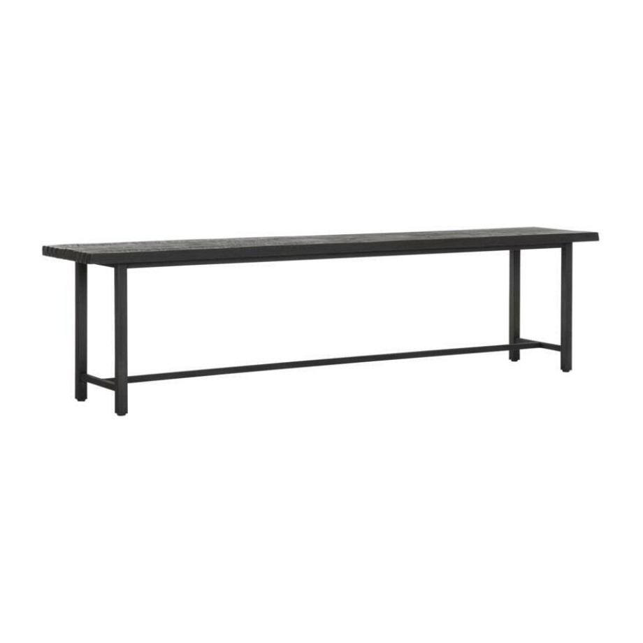 DTP Home Eetkamerbank 'Beam' Teakhout, 190cm, kleur Zwart afbeelding 1