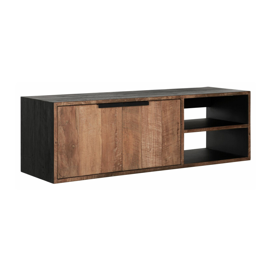 DTP Home Zwevend TV-meubel 'Cosmo' Teakhout, 125cm afbeelding 1