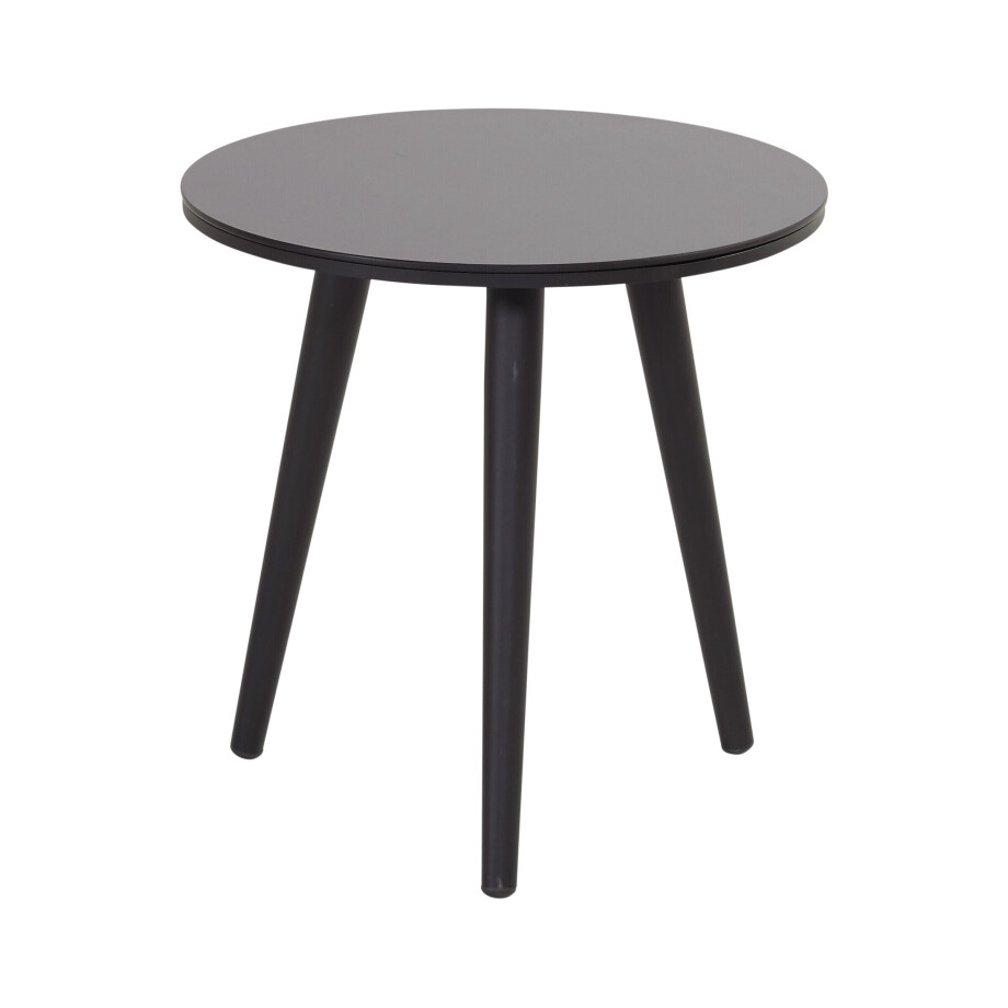 Hartman Outdoor Ronde Bijzettafel 'Sophie' HPL, 45 x 40cm, kleur Zwart afbeelding 1