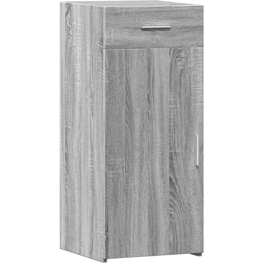 vidaXL - Dressoir - 40x42,5x93 - cm - bewerkt - hout - grijs - sonoma - eikenkleur afbeelding 1