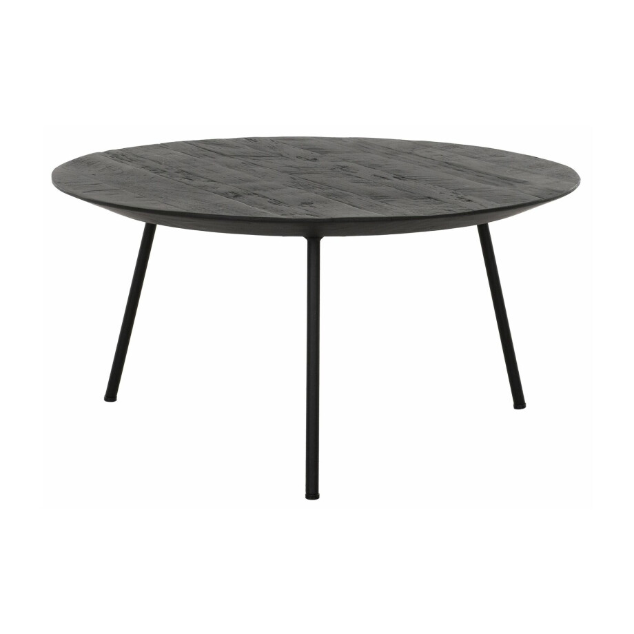 DTP Home Salontafel 'Jupiter' Teakhout, 60cm, kleur Zwart DTP Home Salontafel 'Jupiter' Teakhout, 60cm, kleur Zwart afbeelding 1