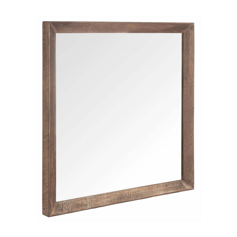 DTP Home Spiegel 'Metropole' Teakhout, 80 x 80cm DTP Home Spiegel 'Metropole' Teakhout, 80 x 80cm afbeelding 1