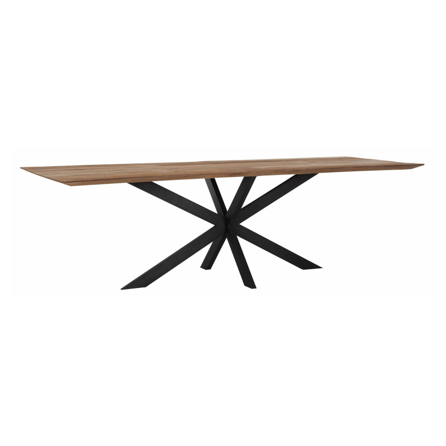 DTP Home Eettafel 'Curves' Teakhout, 260 x 100cm, kleur Naturel afbeelding 1