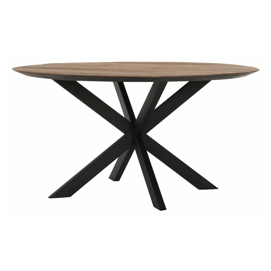 DTP Home Ronde Eettafel 'Shape' Teakhout, 150cm, kleur Naturel DTP Home Ronde Eettafel 'Shape' Teakhout, 150cm, kleur Naturel afbeelding 1