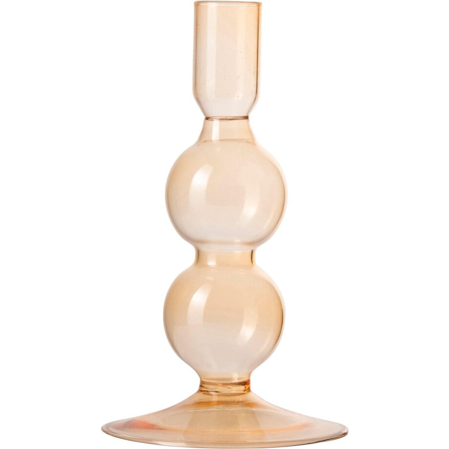 Kandelaar - Glas Bollen Geel klein afbeelding 1