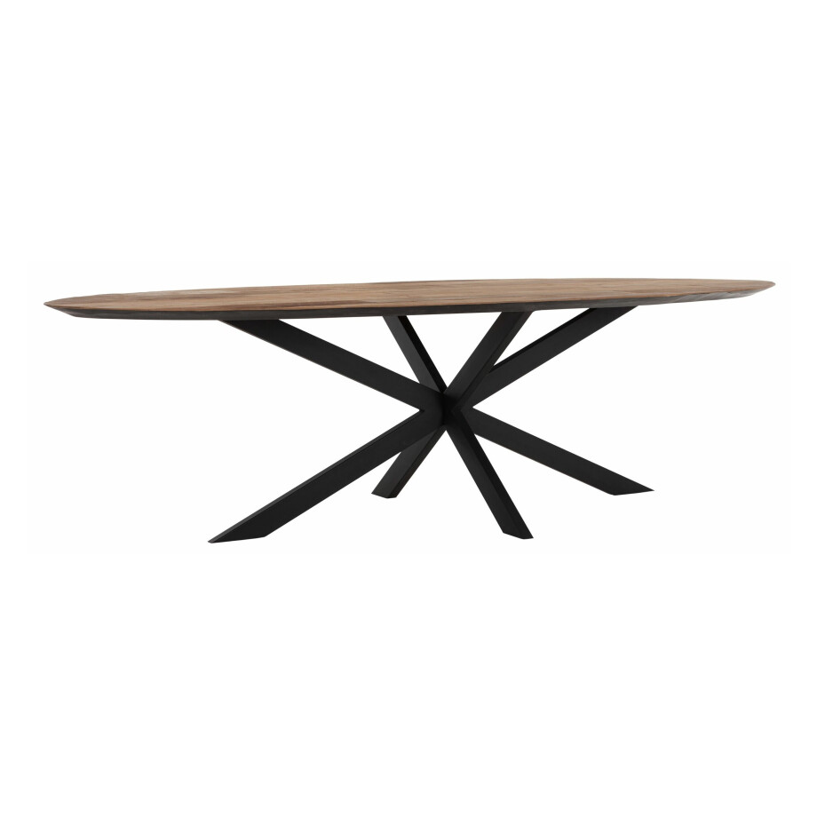DTP Home Ovale Eettafel 'Shape' Teakhout, 280 x 120cm, kleur Naturel DTP Home Ovale Eettafel 'Shape' Teakhout, 280 x 120cm, kleur Naturel afbeelding 1