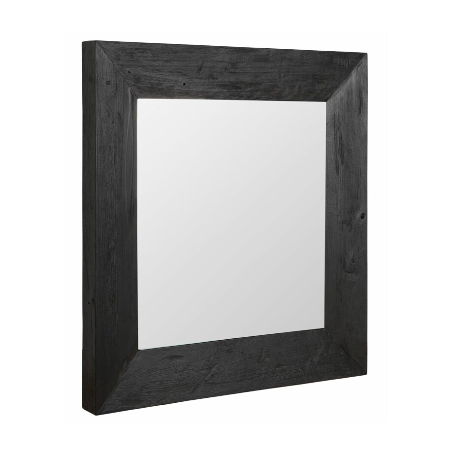MUST Living Spiegel 'Lola' Hout, 100 x 100cm, kleur zwart MUST Living Spiegel 'Lola' Hout, 100 x 100cm, kleur zwart afbeelding 1