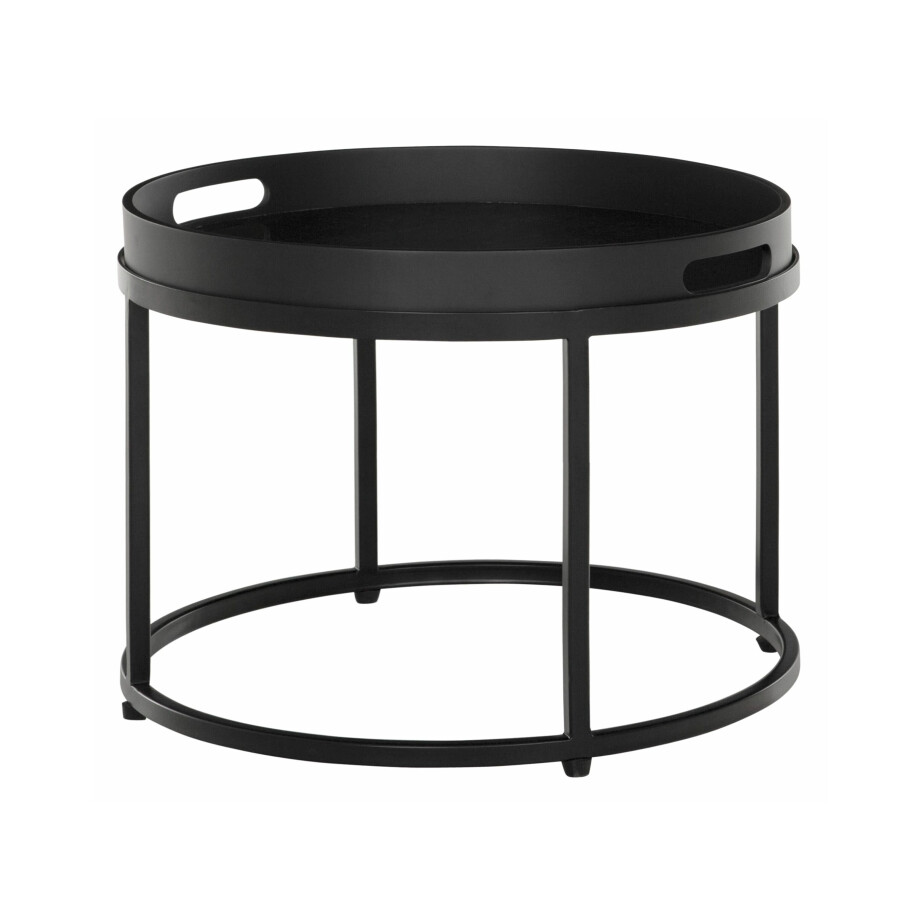 MUST Living Salontafel 'Golden Fiber' 50cm, kleur Zwart MUST Living Salontafel 'Golden Fiber' 50cm, kleur Zwart afbeelding 1