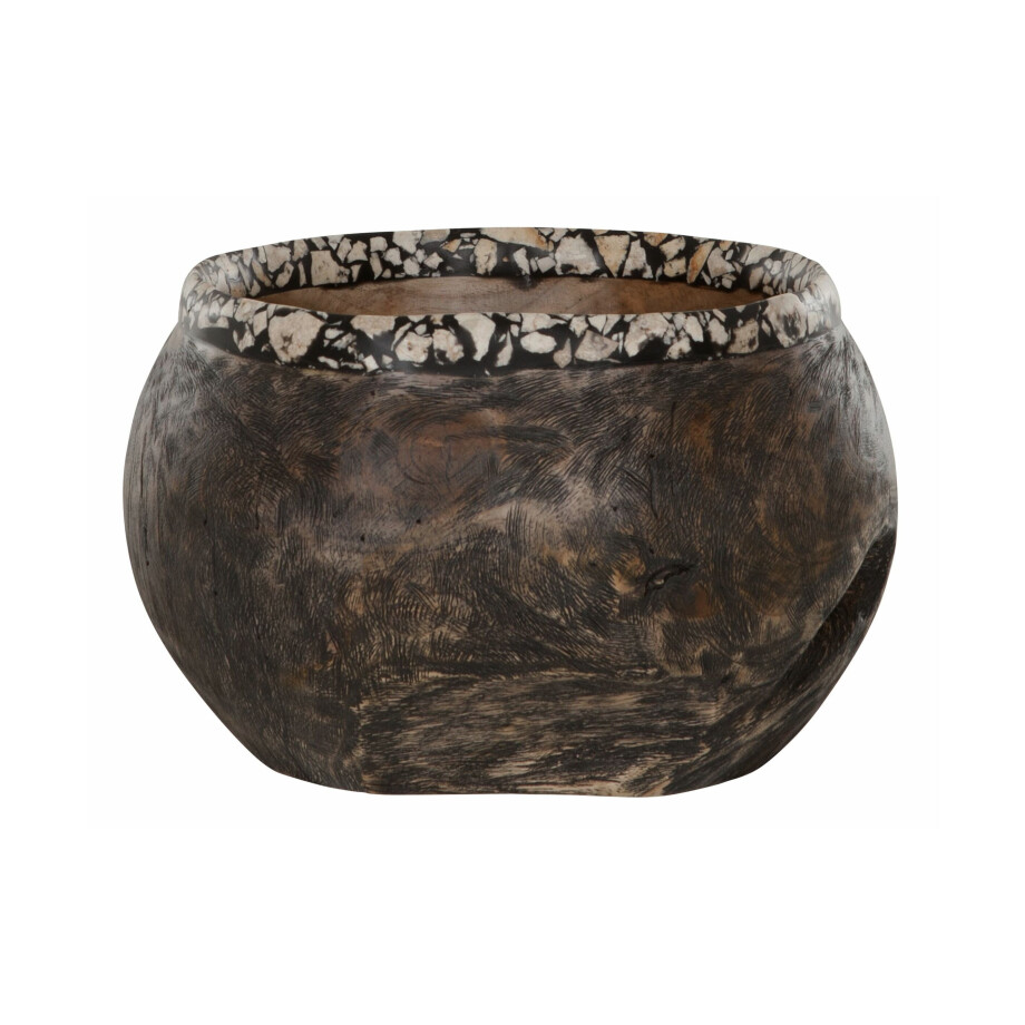 MUST Living Pot 'Coral' Teakhout MUST Living Pot 'Coral' Teakhout afbeelding