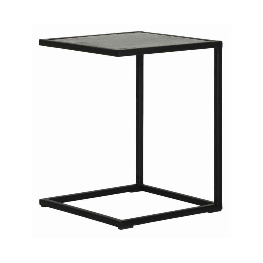 MUST Living Laptoptafel 'Mont Blanc' Basalt, 40 x 40cm afbeelding 1