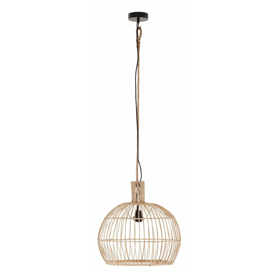 MUST Living Hanglamp 'Las Salinas' Rotan, 40cm, kleur Naturel afbeelding 1