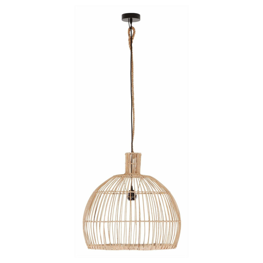 MUST Living Hanglamp 'Las Salinas' Rotan, 50cm, kleur Naturel afbeelding 1