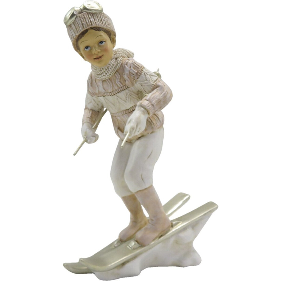 Clayre & Eef Beeld Kind 19 cm Roze Wit Kunststof Clayre & Eef Beeld Kind 19 cm Roze Wit Kunststof afbeelding 1