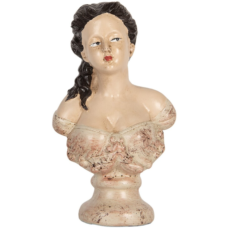 Clayre & Eef Decoratie Beeld Vrouw 12x8x20 cm Beige Kunststof Clayre & Eef Decoratie Beeld Vrouw 12x8x20 cm Beige Kunststof afbeelding 1