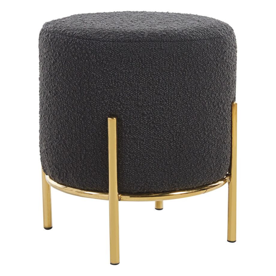 Artistiq Krukje 'Levar' 35cm, bouclé, kleur goud / antraciet Artistiq Krukje 'Levar' 35cm, bouclé, kleur goud / antraciet afbeelding 1