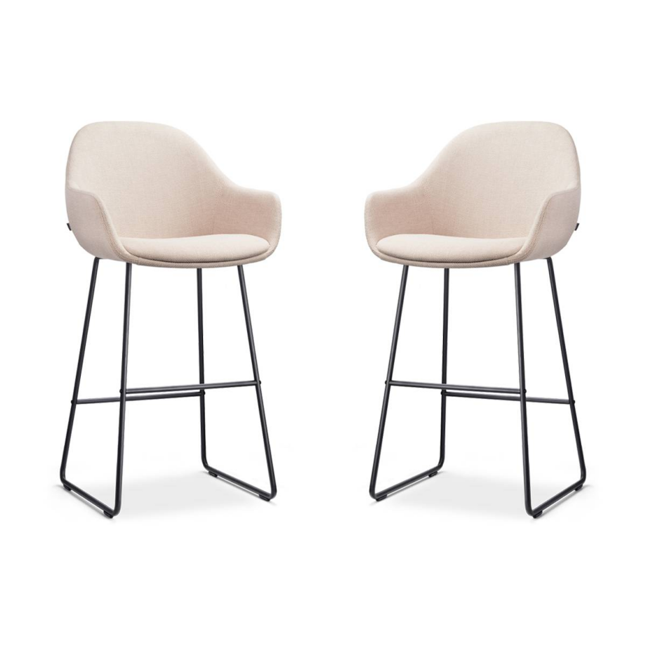 Set van 2 barstoelen Nino-Mae | Nolon Set van 2 barstoelen Nino-Mae | Nolon afbeelding 1