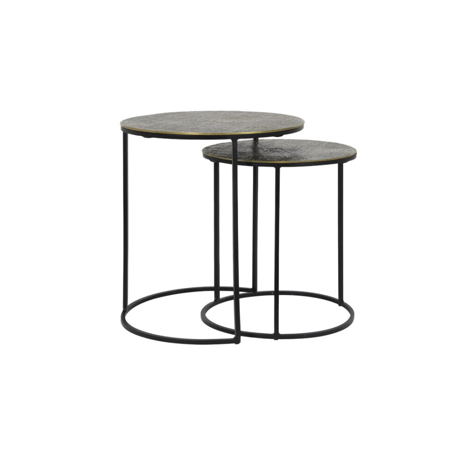 Light & Living Bijzettafel 'Rengo' Set van 2 stuks, kleur Antiek Brons Light & Living Bijzettafel 'Rengo' Set van 2 stuks, kleur Antiek Brons afbeelding 1