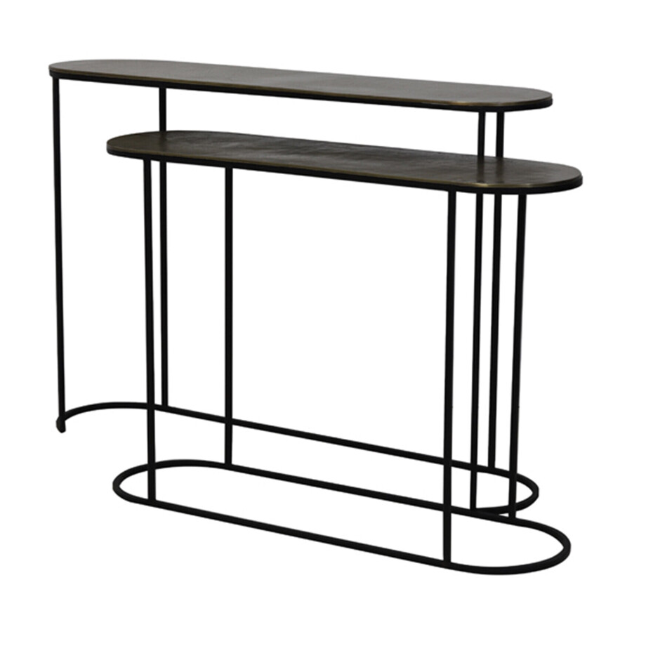 Light & Living Sidetable 'Bocov' Set van 2 stuks, kleur Antiek Brons Light & Living Sidetable 'Bocov' Set van 2 stuks, kleur Antiek Brons afbeelding 1