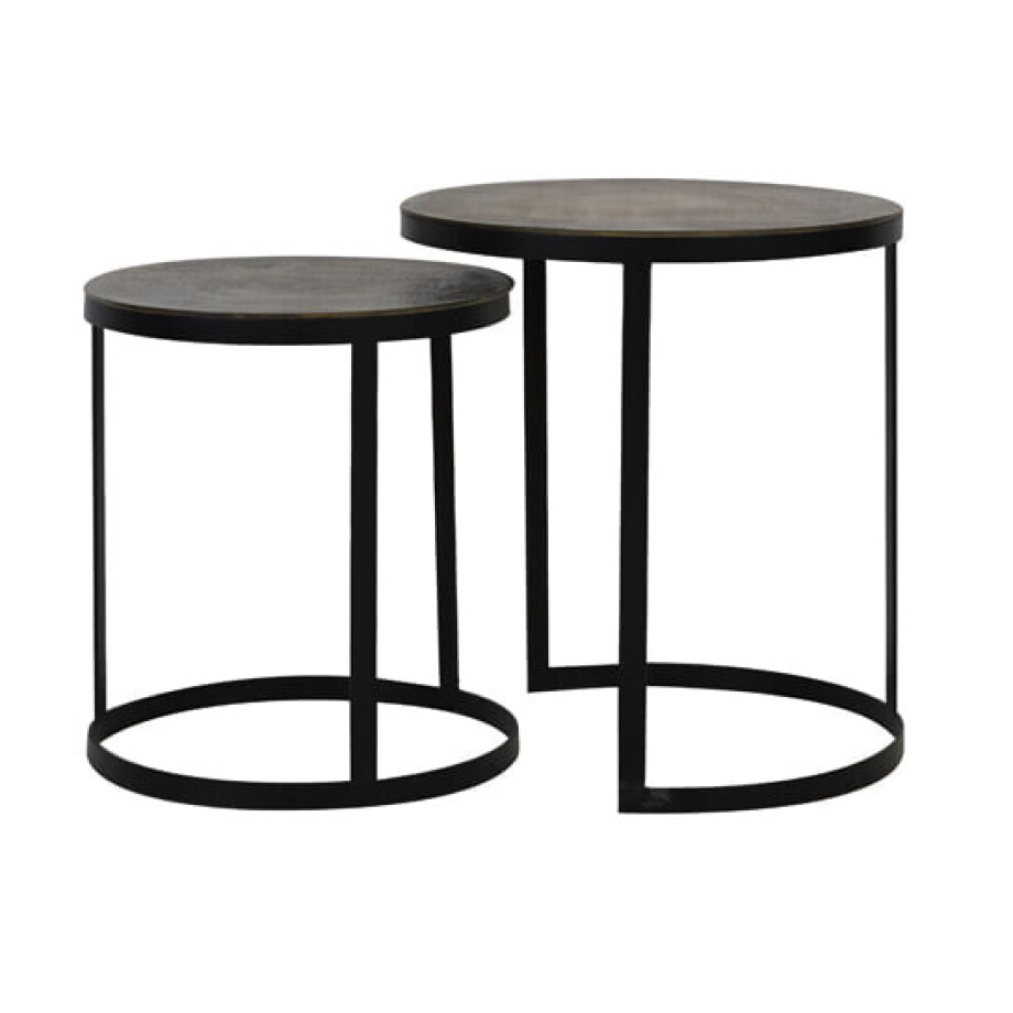 Light & Living Bijzettafel 'Trelo' Set van 2 stuks, kleur Antiek Brons Light & Living Bijzettafel 'Trelo' Set van 2 stuks, kleur Antiek Brons afbeelding 1