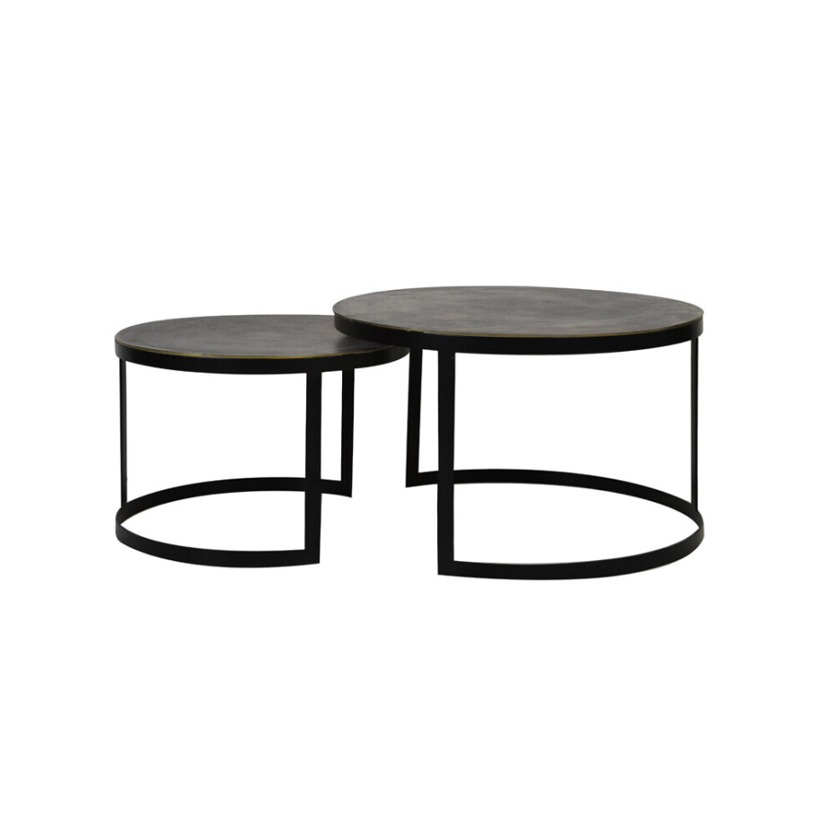 Light & Living Salontafel 'Trelo' Set van 2 stuks, kleur Antiek Brons Light & Living Salontafel 'Trelo' Set van 2 stuks, kleur Antiek Brons afbeelding 1