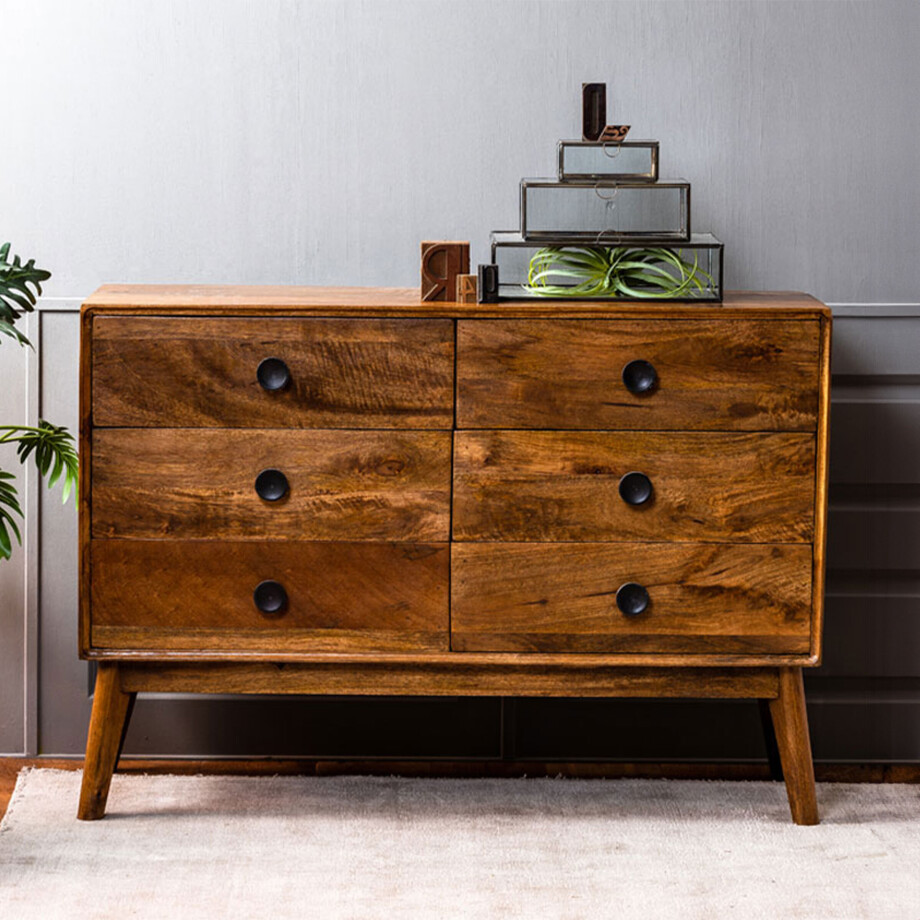 Light & Living Dressoir 'Espita' 114cm, kleur Bruin afbeelding 1