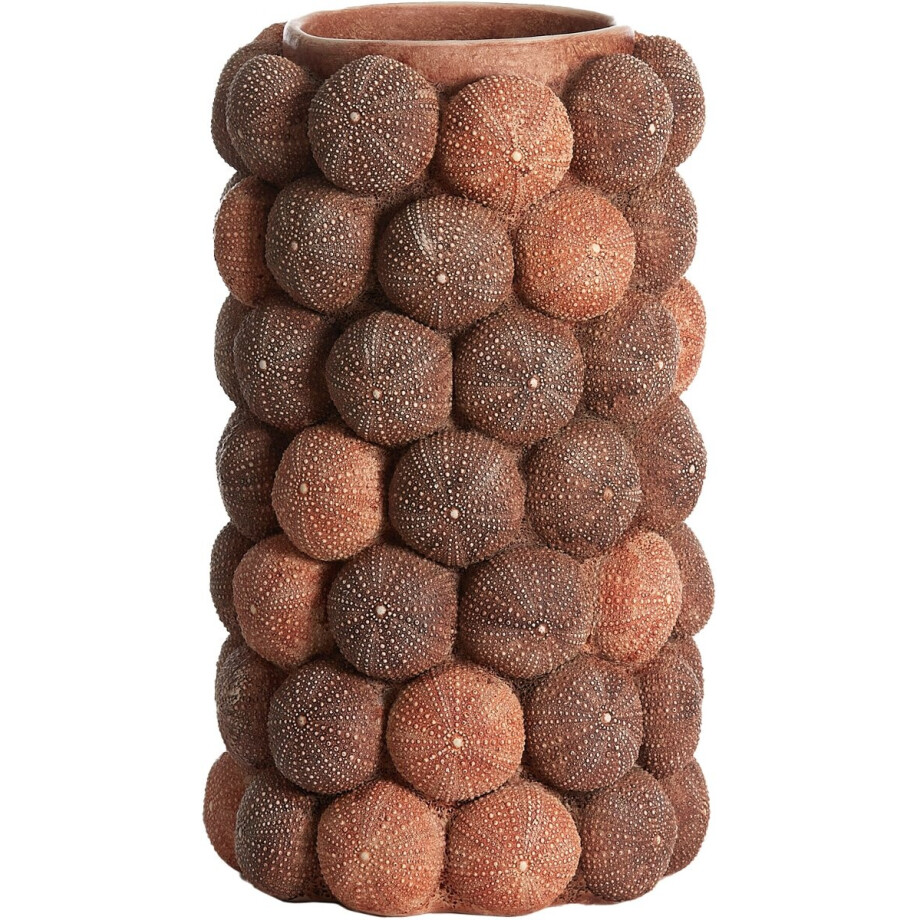 Light&living Vaas deco Ø19x32,5 cm SEA URCHIN koraal rood+bordeaux afbeelding 1