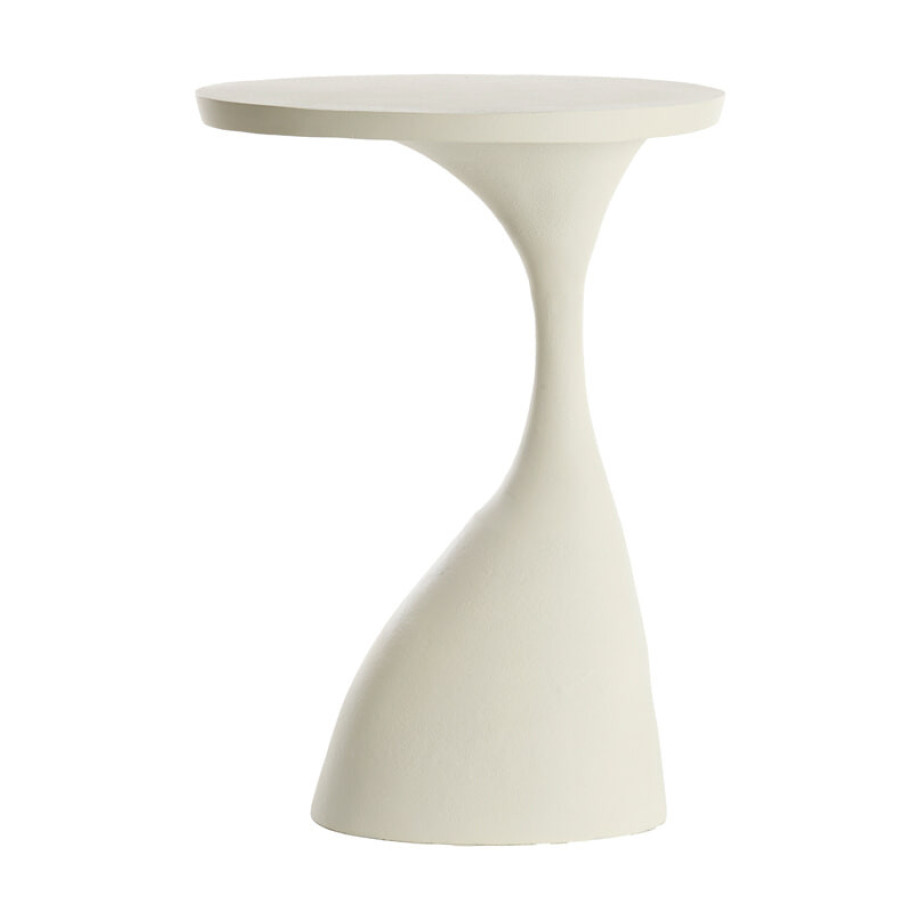 Light & Living Bijzettafel 'Macau' 61cm hoog, kleur Mat Crème afbeelding 1