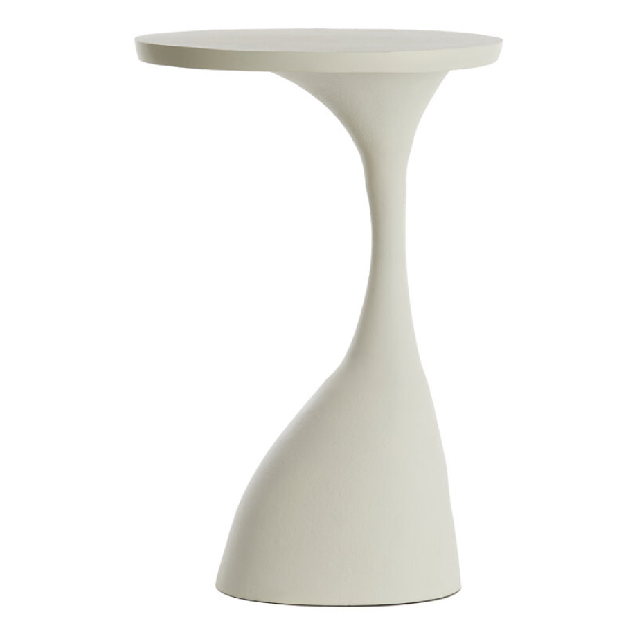 Light & Living Bijzettafel 'Macau' 55cm hoog, kleur Mat Crème afbeelding 1