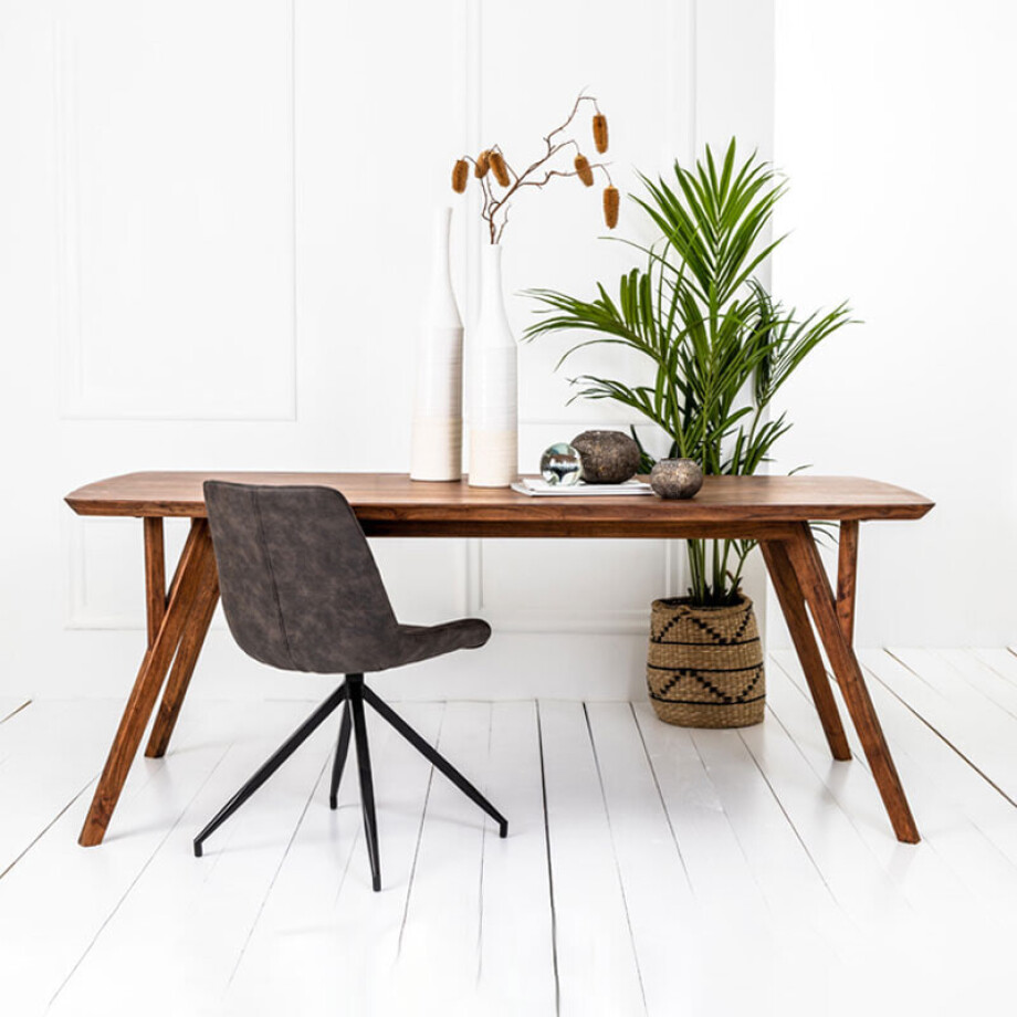 Light & Living Eettafel 'Quenza' Acaciahout, 200 x 100cm Light & Living Eettafel 'Quenza' Acaciahout, 200 x 100cm afbeelding