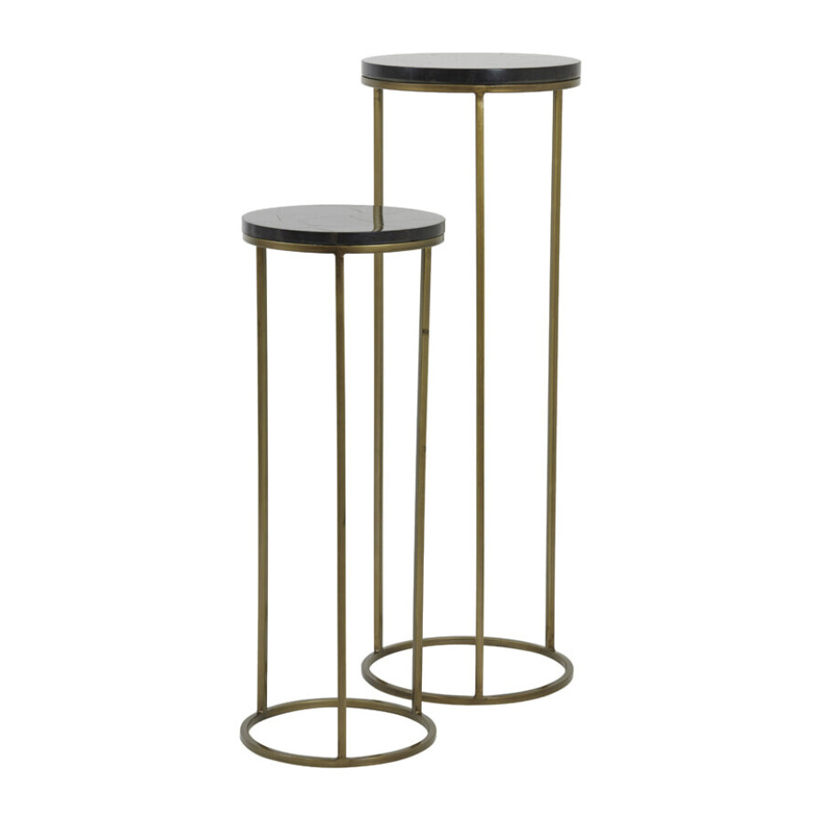 Light & Living Zuil 'Sobrina' Set van 2 stuks, kleur Antiek Brons Light & Living Zuil 'Sobrina' Set van 2 stuks, kleur Antiek Brons afbeelding