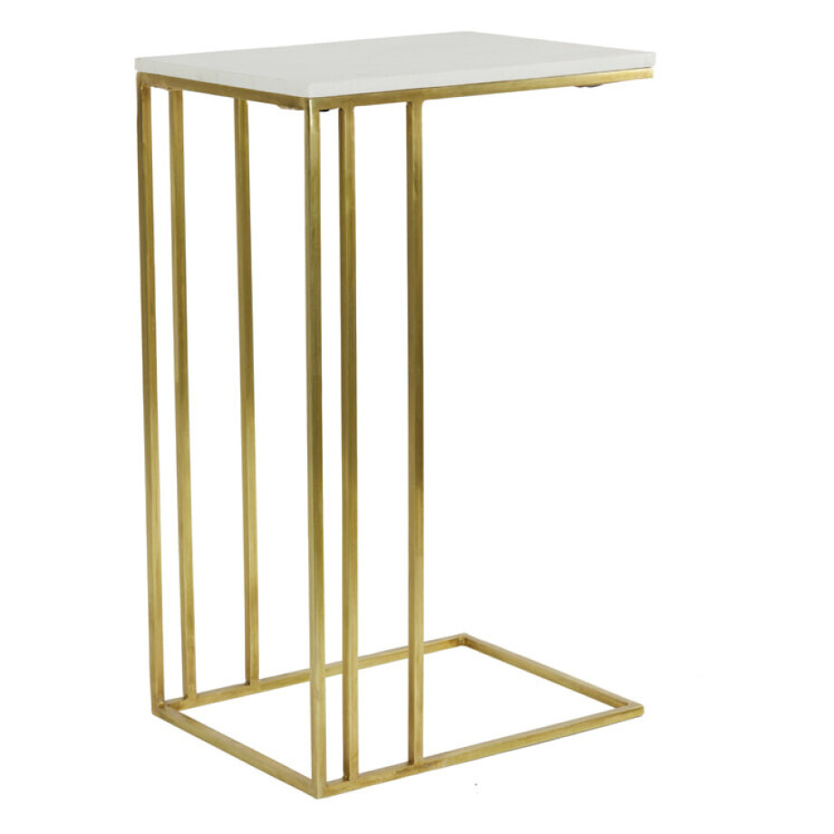 Light & Living Laptoptafel 'Roshan' Marmer, 41 x 31cm, kleur Wit Light & Living Laptoptafel 'Roshan' Marmer, 41 x 31cm, kleur Wit afbeelding 1