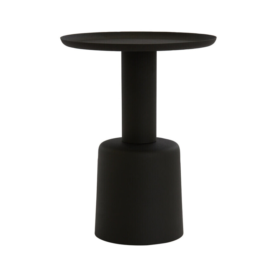 Light & Living Bijzettafel 'Milaki' 39cm, kleur Zwart Light & Living Bijzettafel 'Milaki' 39cm, kleur Zwart afbeelding 1
