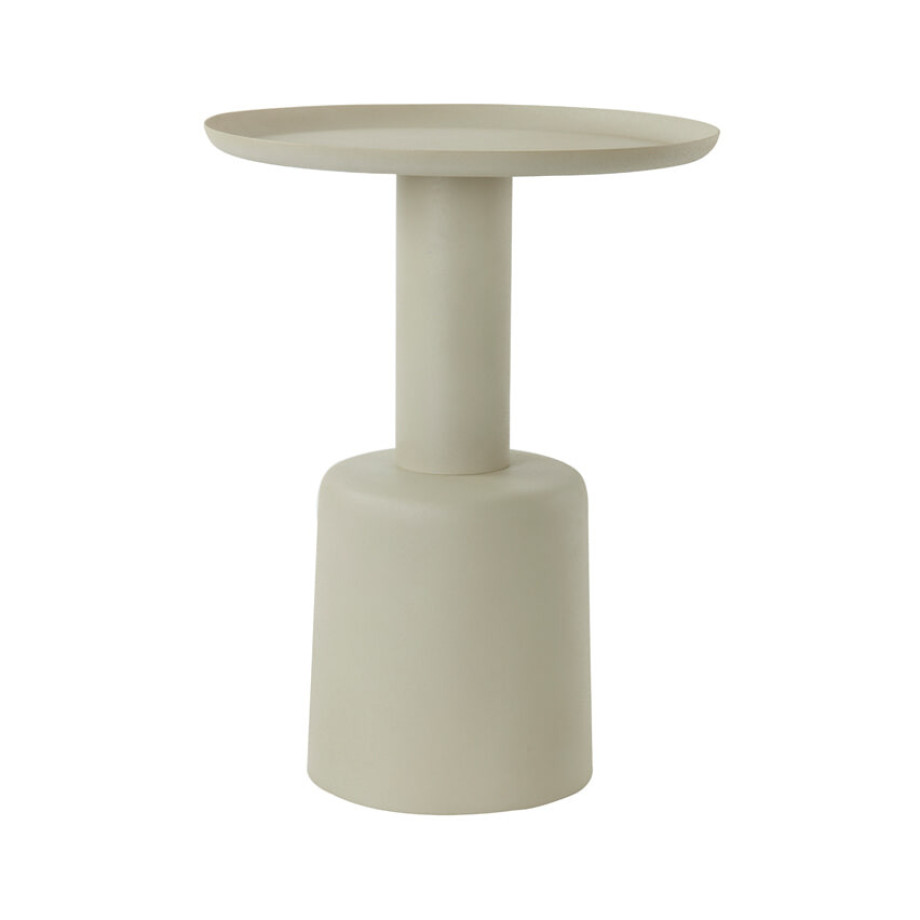 Light & Living Bijzettafel 'Milaki' 39cm, kleur Beige afbeelding 1