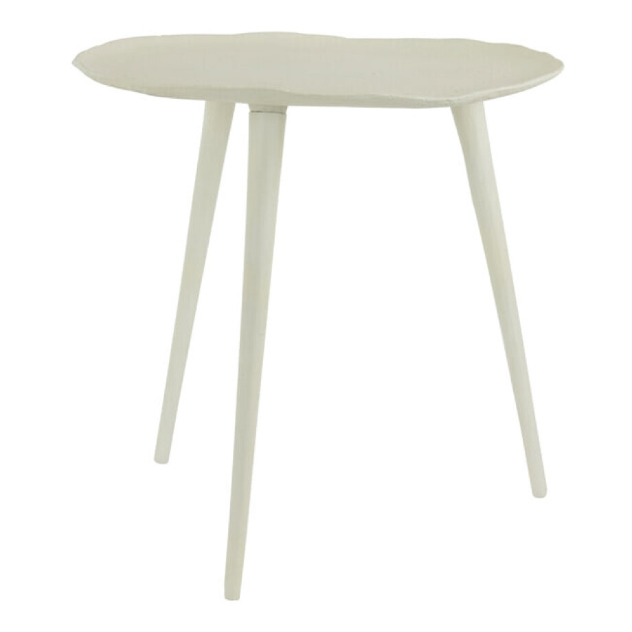 Light & Living Bijzettafel 'Asarpai' Ø46cm, kleur Crème Light & Living Bijzettafel 'Asarpai' Ø46cm, kleur Crème afbeelding 1